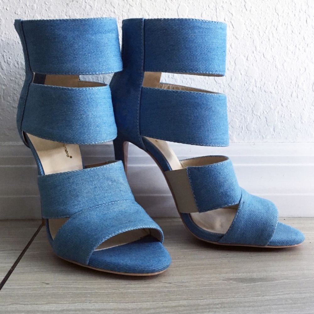 brand new denim shoes